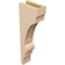 Ekena Millwork 4"W x 8"D x 24"H Thin Diane Rough Cedar Woodgrain TimberThane Corbel, Primed Tan CORUR04X08X24DIARCPR - alternate 3